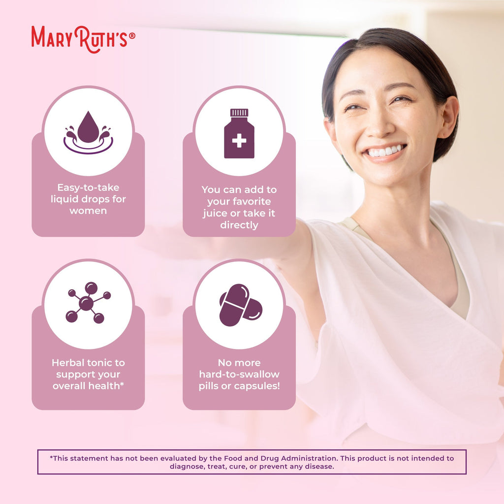 Organic Women's Wellness & Menstrual Support Liquid Drops Benefits