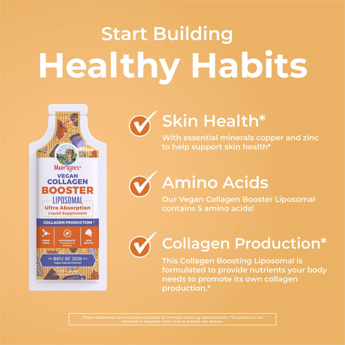 Vegan Collagen Booster Liposomal Pouches Healthy Habits