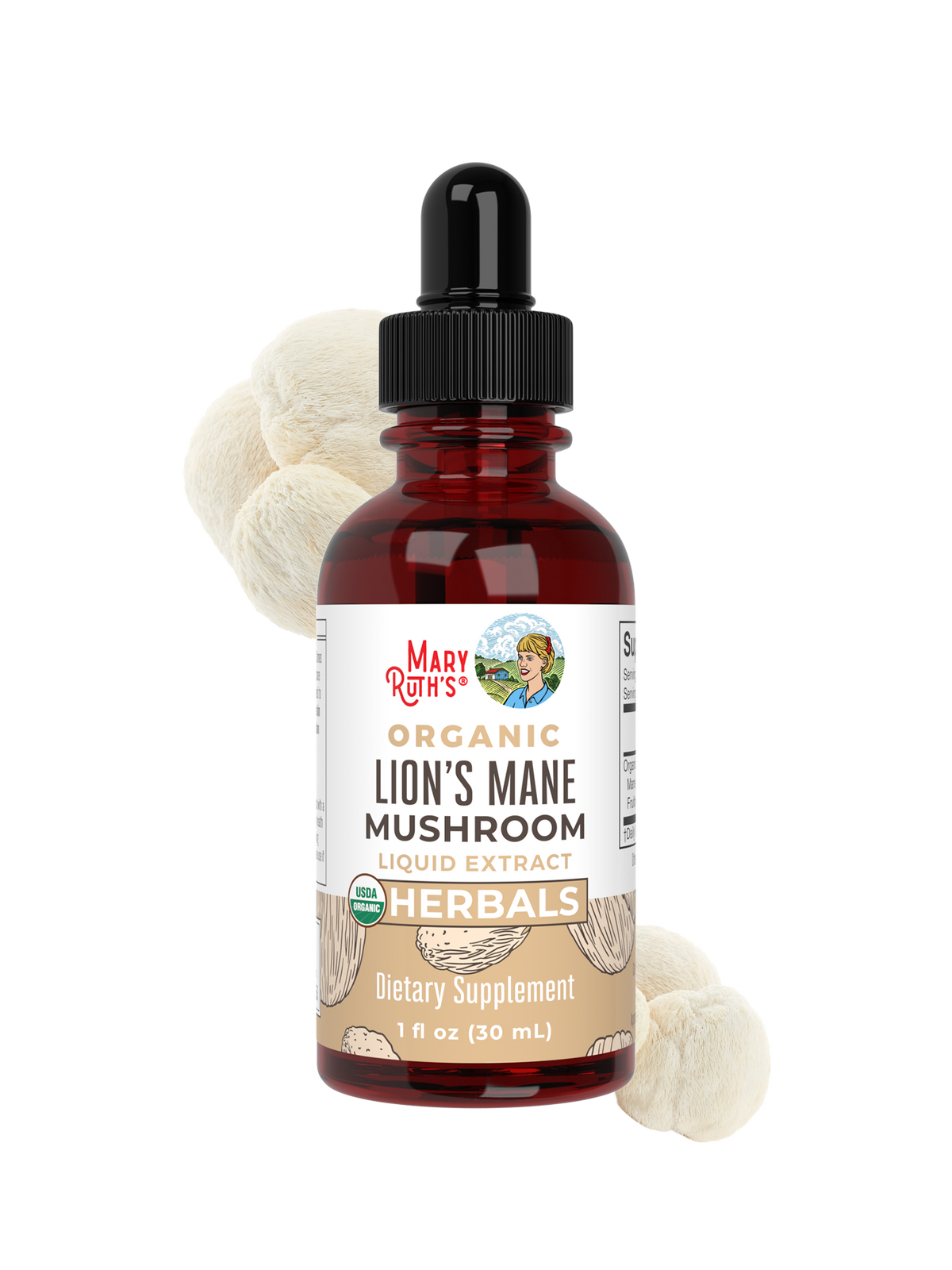 Organic Lion’s Mane Liquid Drops 1oz