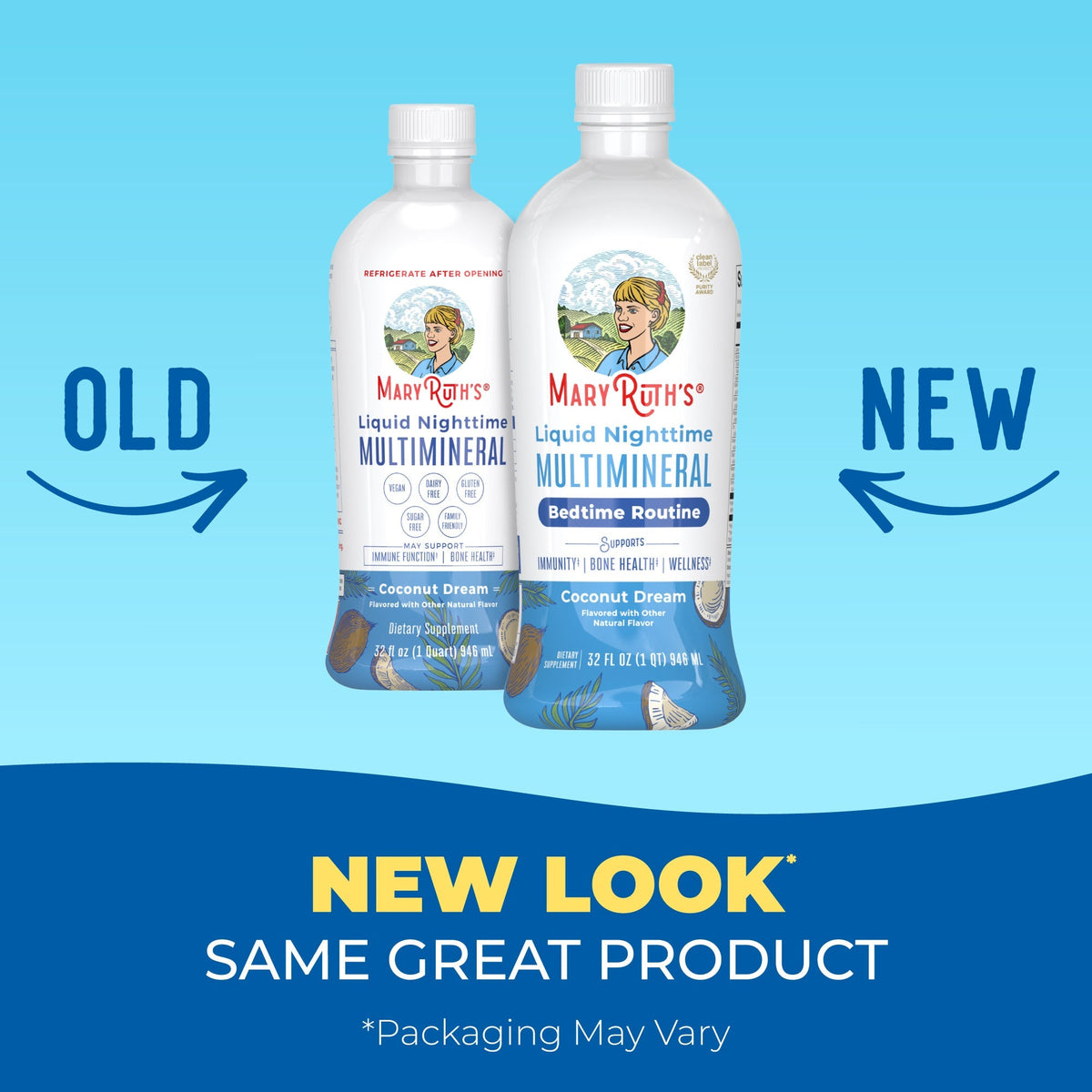 Liquid Nighttime Multimineral (Coconut) 32oz New Look