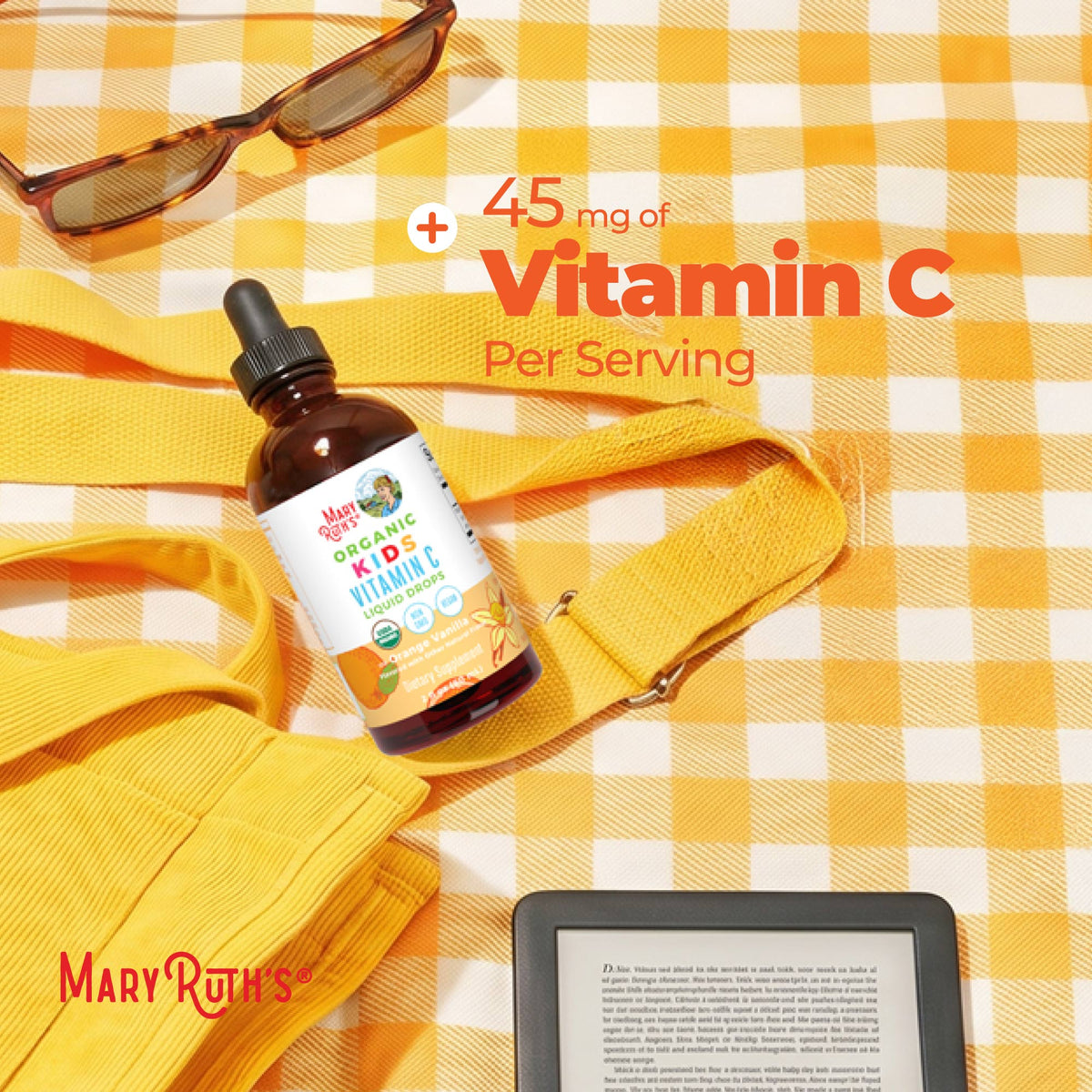 Organic Kids Vitamin C Liquid Drops Orange Vanilla 2oz Benefits