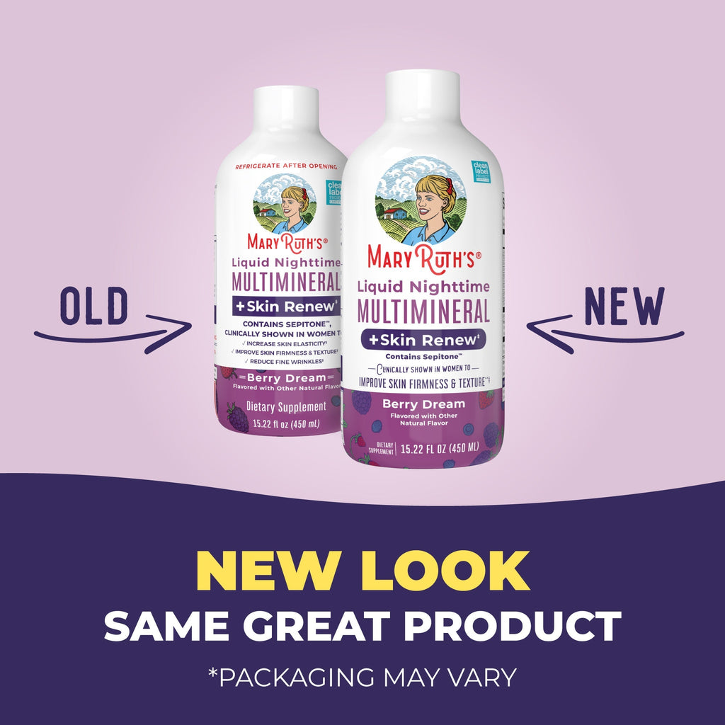 Liquid Nighttime Multimineral + Skin Renew 15oz New Look