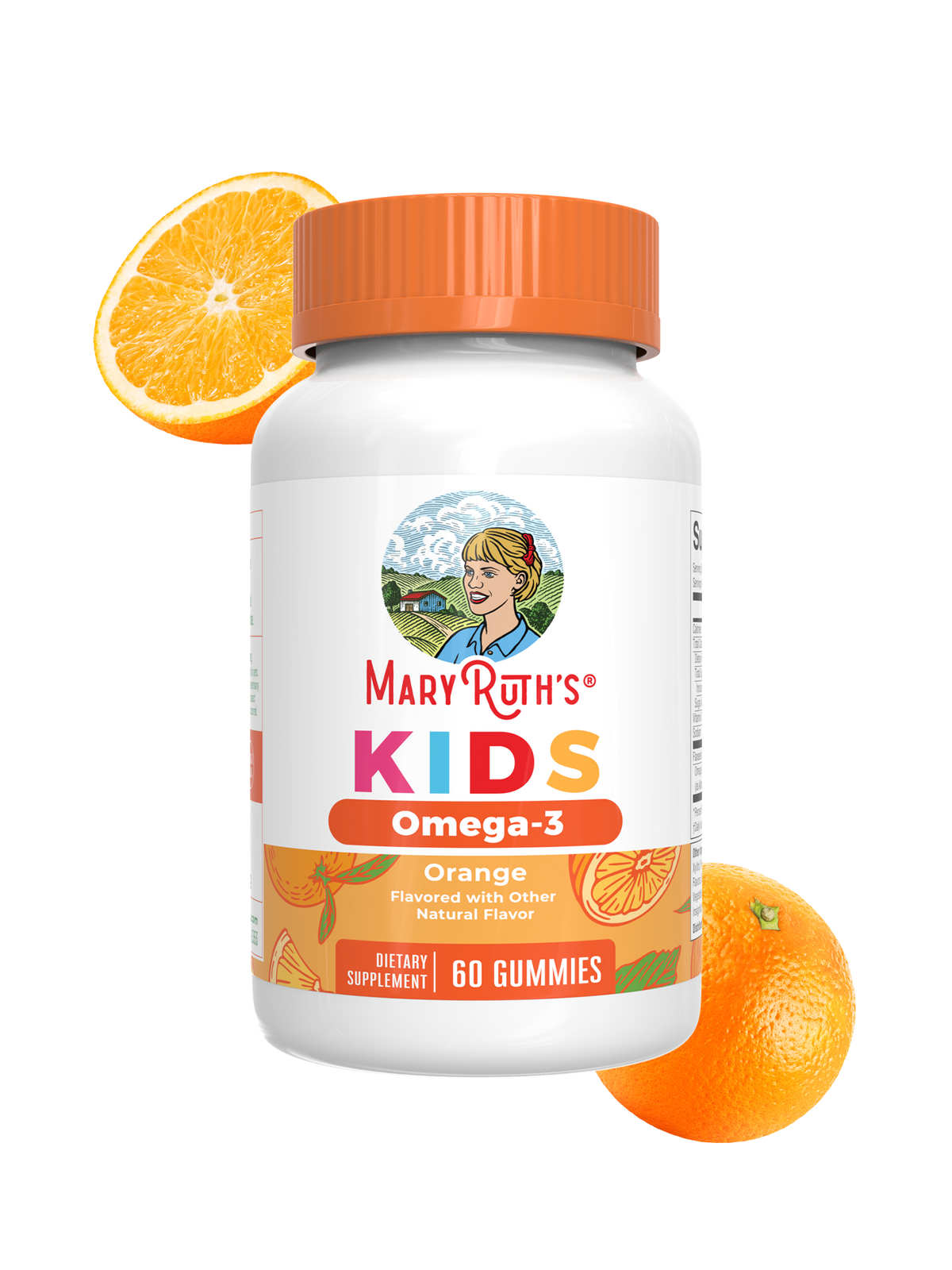 Vegan Kids Omega-3 Gummies Orange 60ct