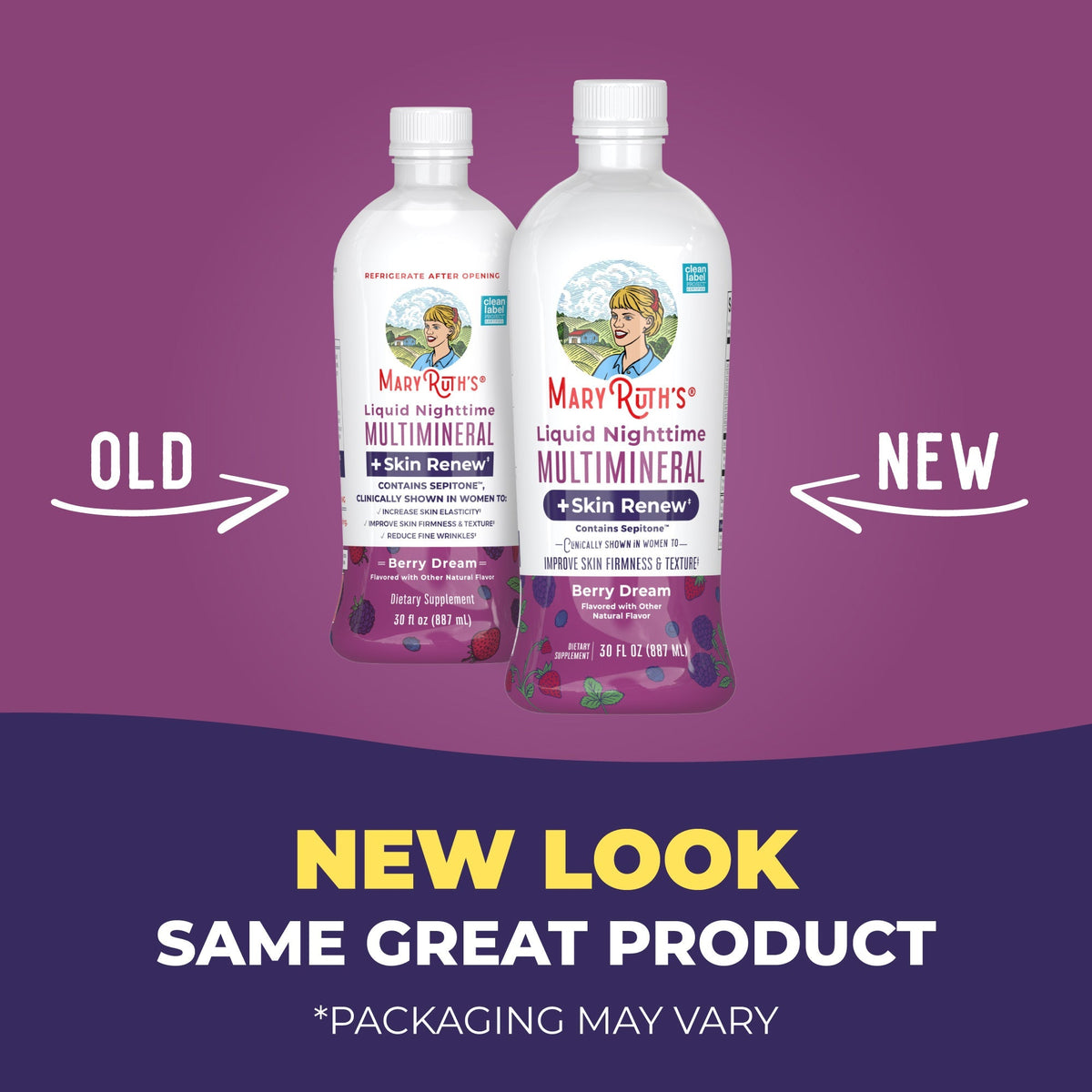 Liquid Nighttime Multimineral Skin Renew Berry Dream 15oz New Look
