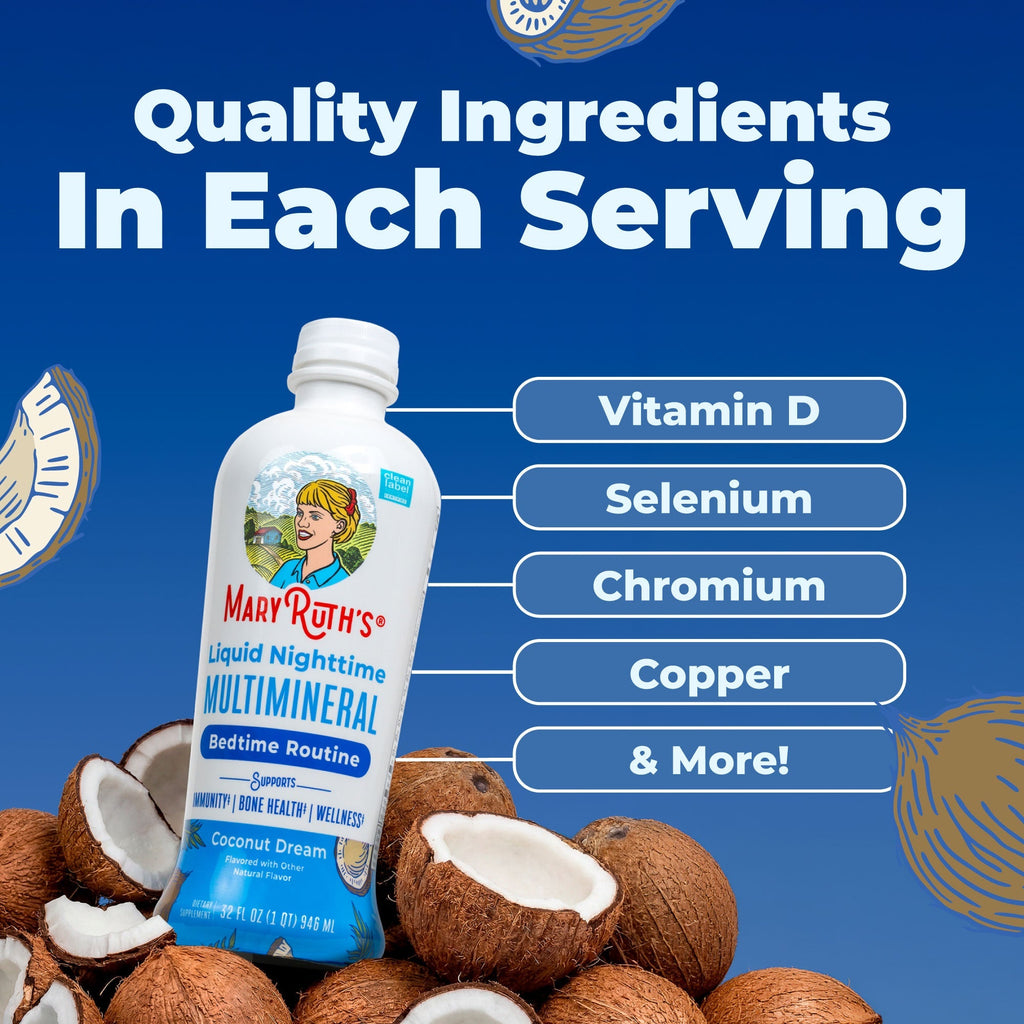 Liquid Nighttime Multimineral (Coconut) 32oz Ingredients2