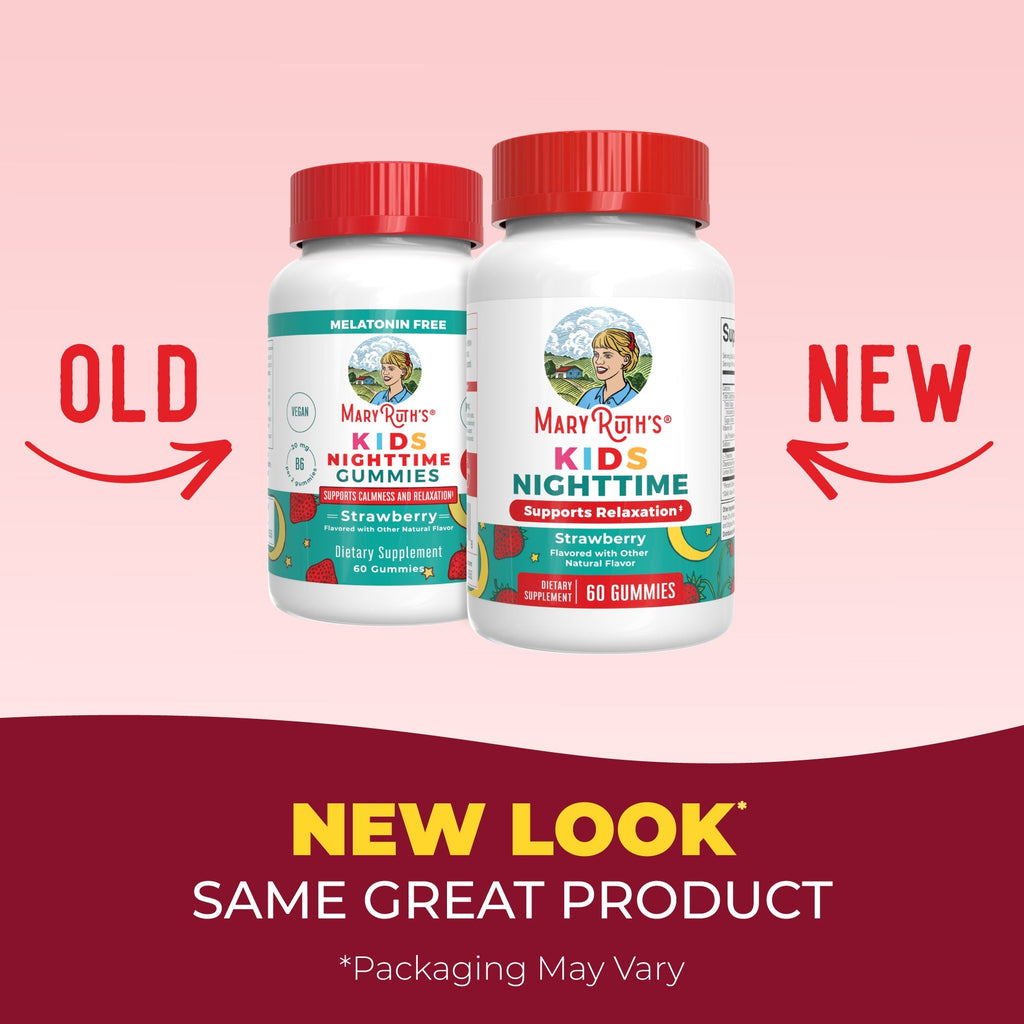 Kids Nighttime Gummies Strawberry 60CT New Look