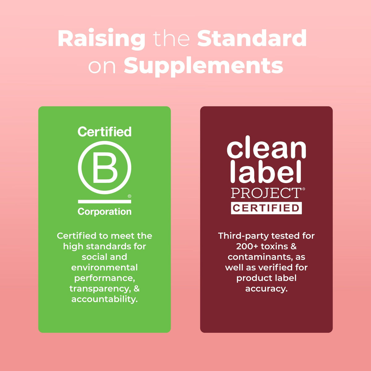 Organic Probiotic Gummies B Corp Clean Label Project Certified
