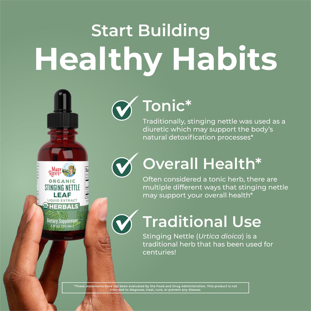 Organic Stinging Nettle Leaf Liquid Drops Healthy Habits