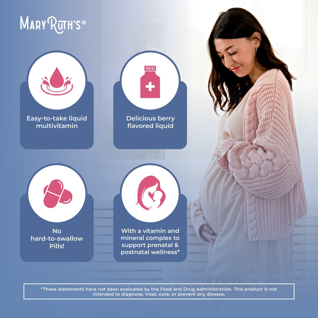 Prenatal & Postnatal Liquid Multivitamin Berry 16oz Benefits