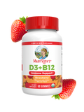 Organic D3 + B12 Gummies 60CT Strawberry